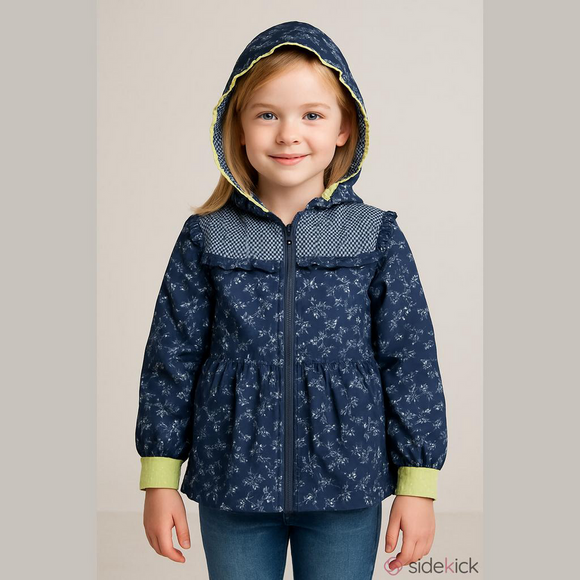 NWT MATILDA JANE Girls Jacket Size 14 Enchanted Garden Wildflower Rain Wind - Picture 1 of 15